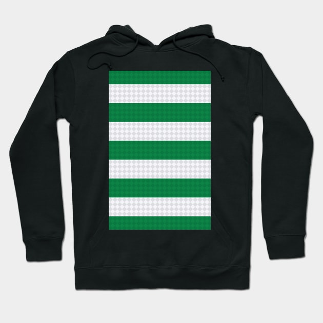 Celtic 1988 Green White Hoops Centenary Hoodie by Culture-Factory